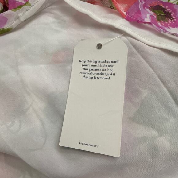 Abercrombie and Fitch Ruffle Floral High Low Maxi Dress XL - Picture 5 of 15